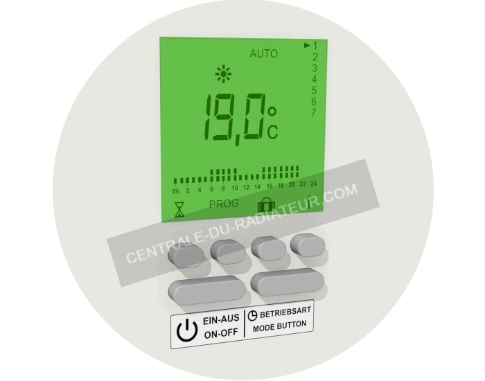 Thermostat programmation radiateur électrique