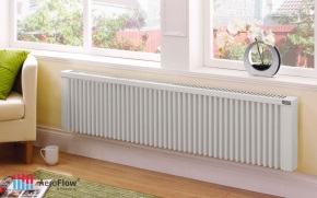 Vue radiateur électrique plinthe